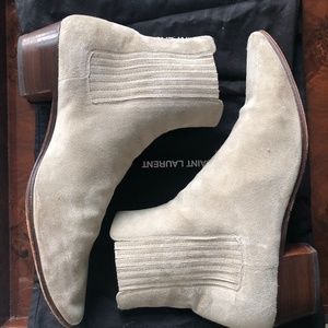 SAINT LAURENT  Suede MEN BOOTS
